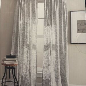 2 for $45 8 Panels! DKNY Silver Curtain Panels-Decorate your Entire Home @ once!